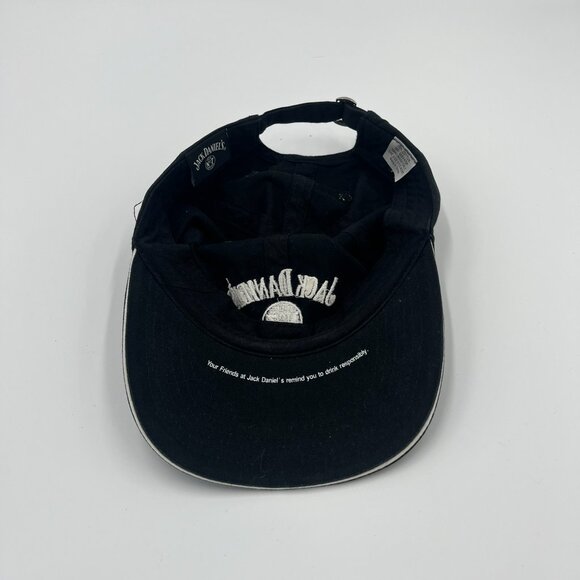 Jack Daniels Baseball Hat Cap Black Adjustable Strap Black White Party Summer - Picture 4 of 8